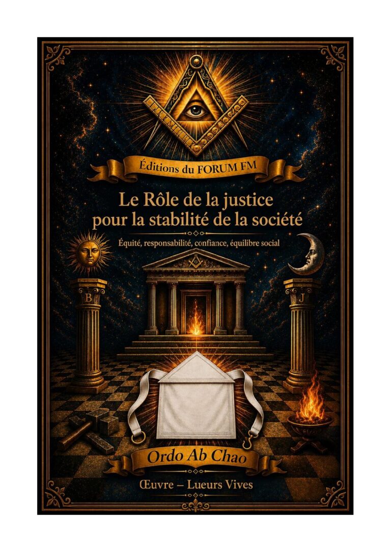 Le Rôle de la justice pour la stabilité de la société – Lueurs Vives - LV01R2 - Sources pour Franc-maçon