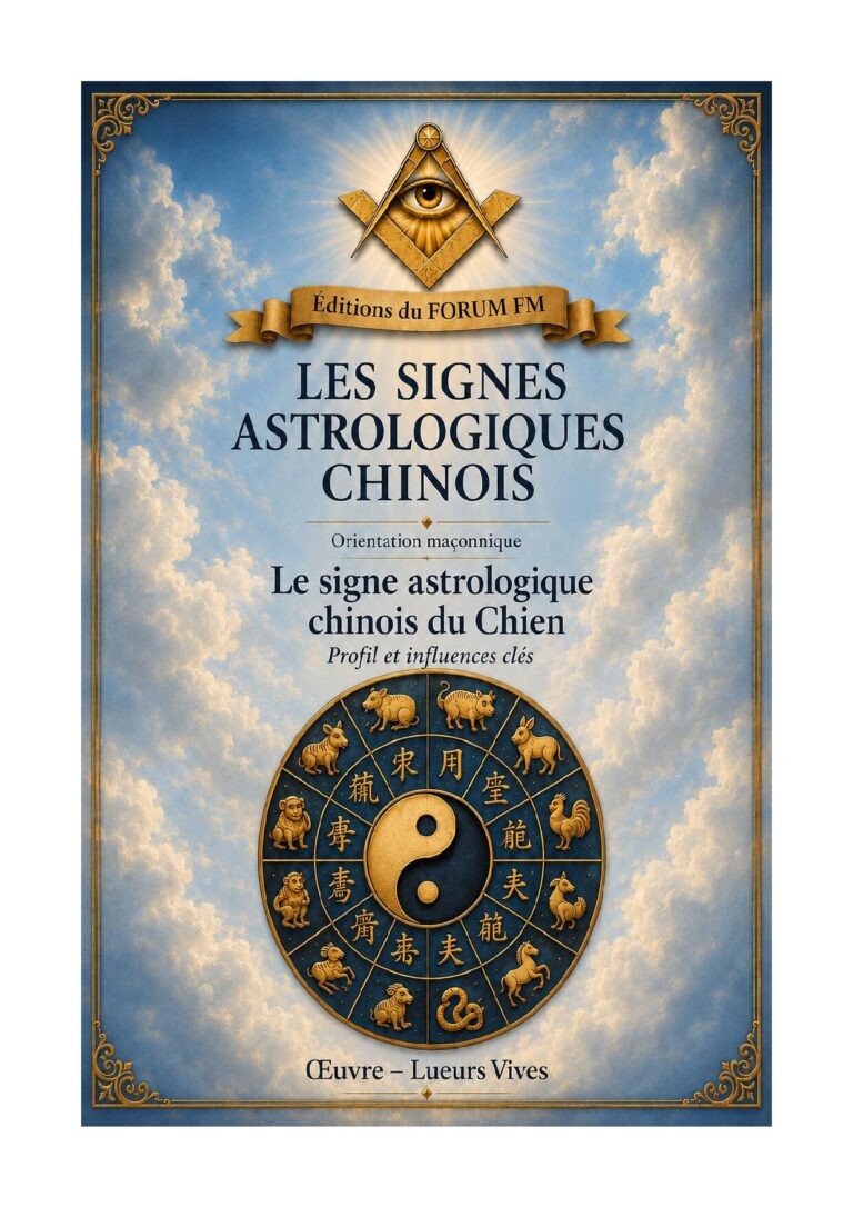 Le signe astrologique chinois du Chien – Lueurs Vives - LV01ZO - Sources pour Franc-maçon
