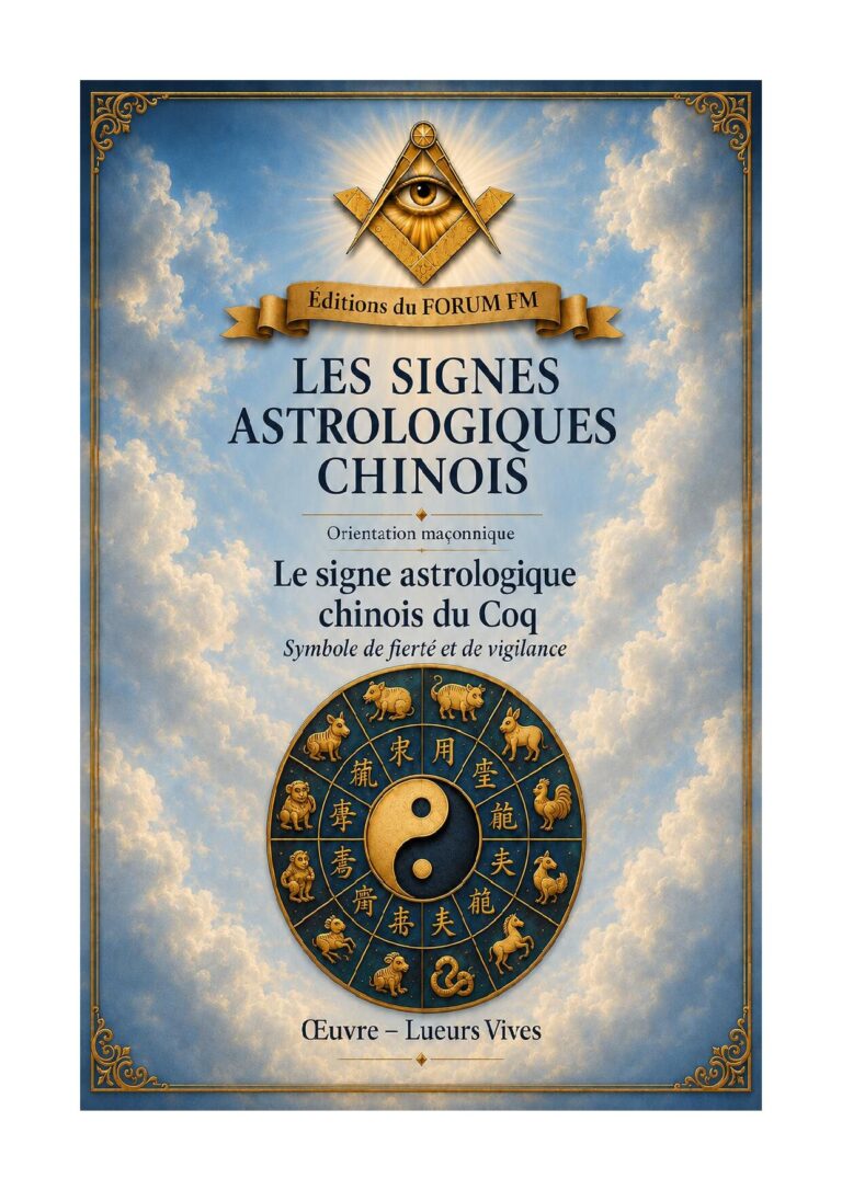 Le signe astrologique chinois du Coq – Lueurs Vives - LV01ZN - Sources pour Franc-maçon