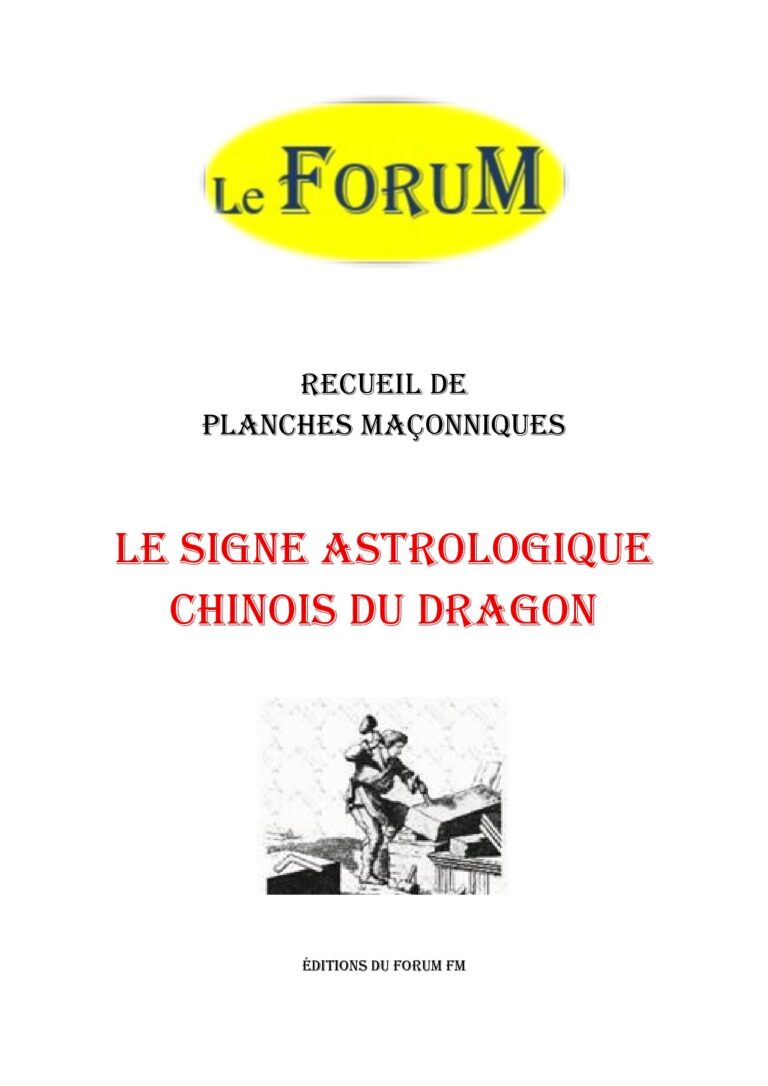 Le signe astrologique chinois du Dragon – Recueil - RP01ZI - Sources pour Franc-maçon