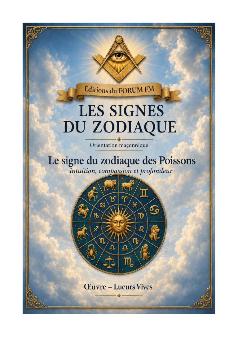 Le signe du zodiaque des Poissons – Lueurs Vives - LV01ZC - Sources pour Franc-maçon