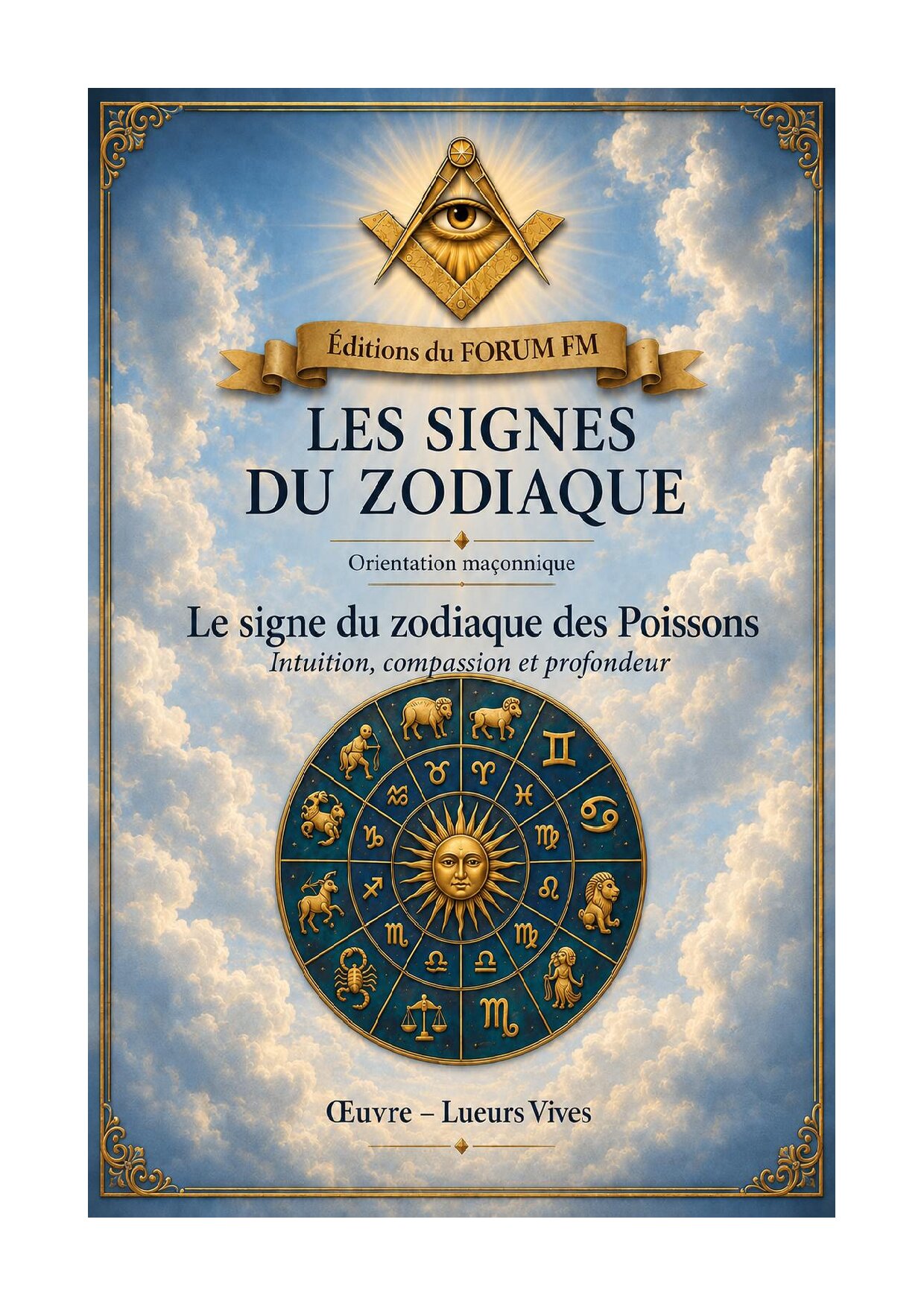 Le signe du zodiaque des Poissons – Lueurs Vives - LV01ZC - Sources pour Franc-maçon