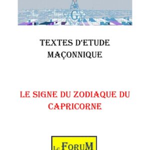 Le signe du zodiaque du Capricorne – Corpus - CM01ZA - Sources pour Franc-maçon
