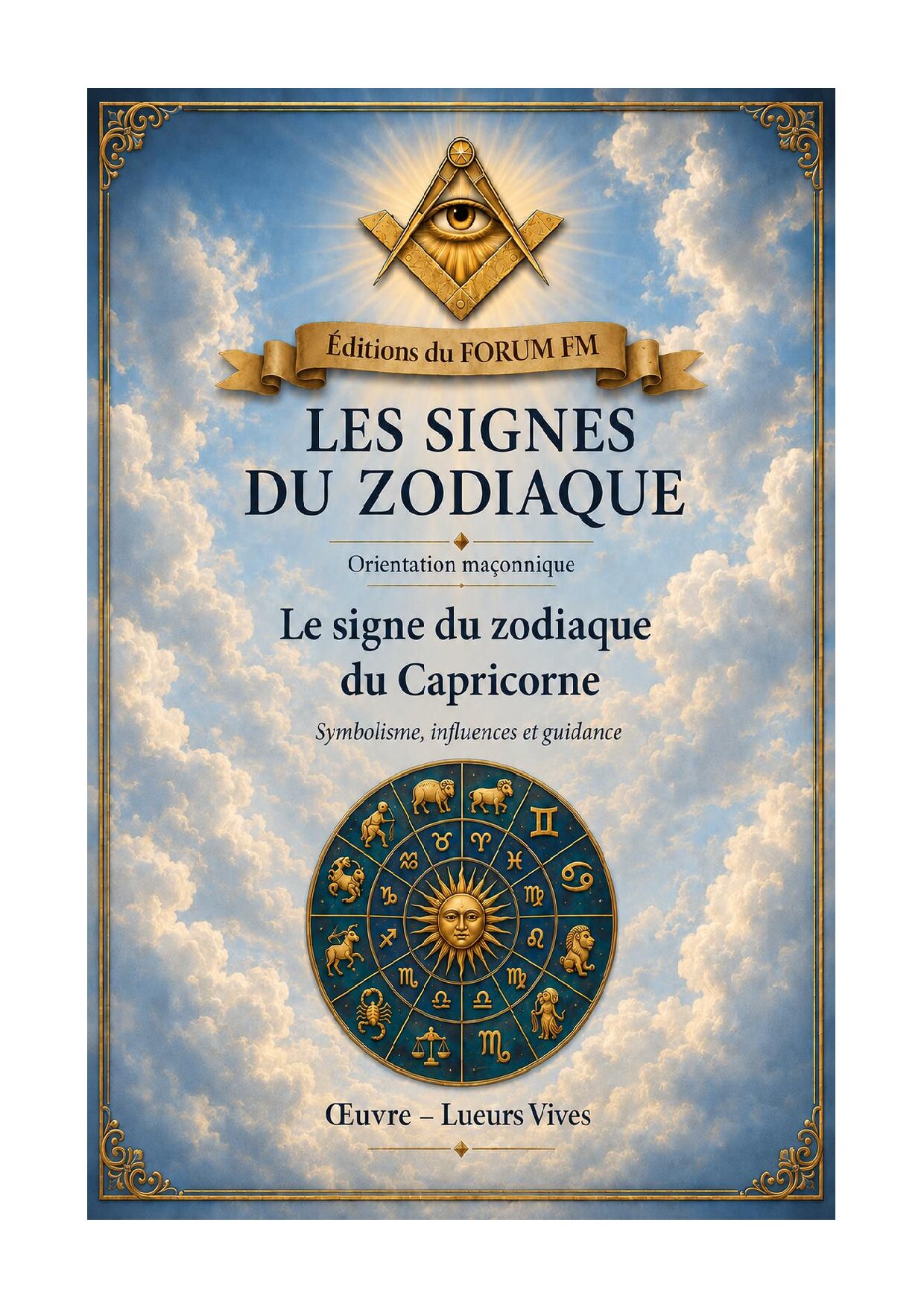 Le signe du zodiaque du Capricorne – Lueurs Vives - LV01ZA - Sources pour Franc-maçon