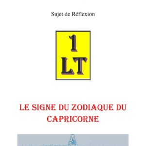 Le signe du zodiaque du Capricorne – Un Le Tout - SR01ZA - Sources pour Franc-maçon
