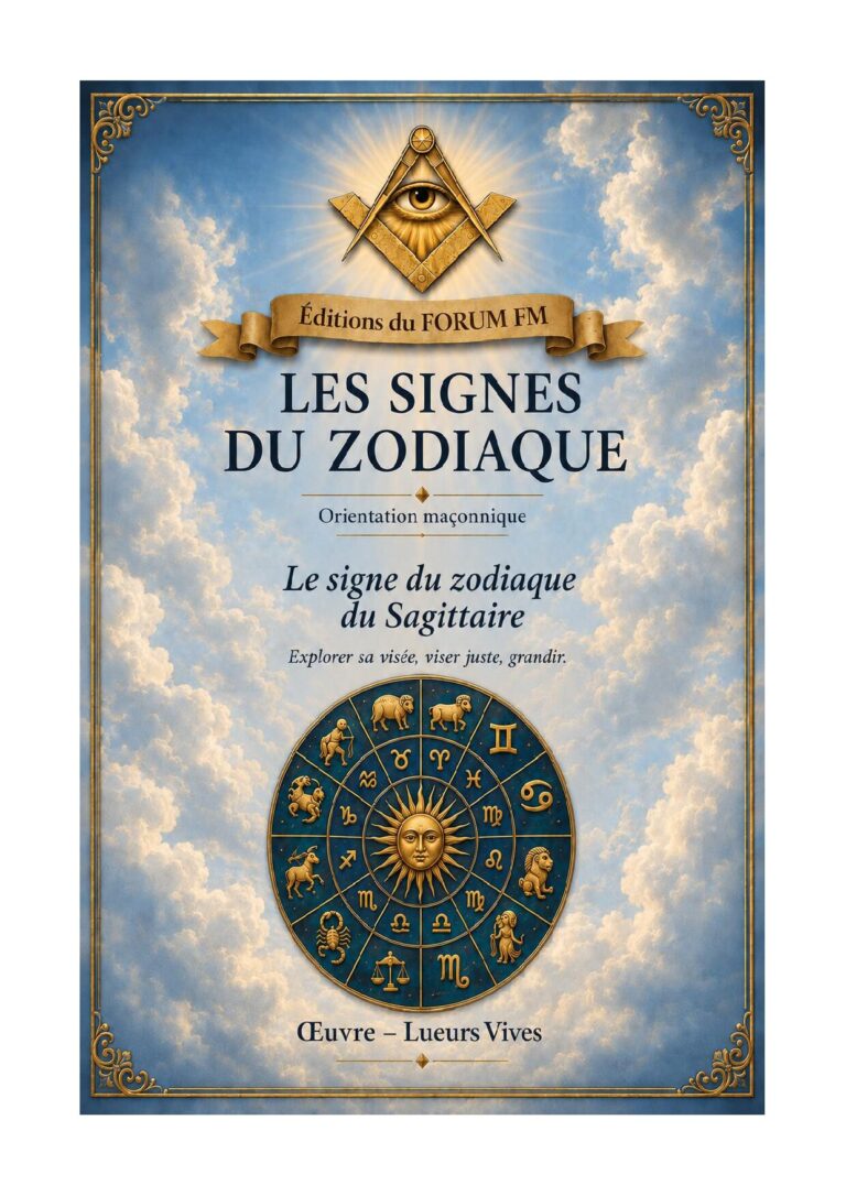 Le signe du zodiaque du Sagittaire – Lueurs Vives - LV01Z9 - Sources pour Franc-maçon