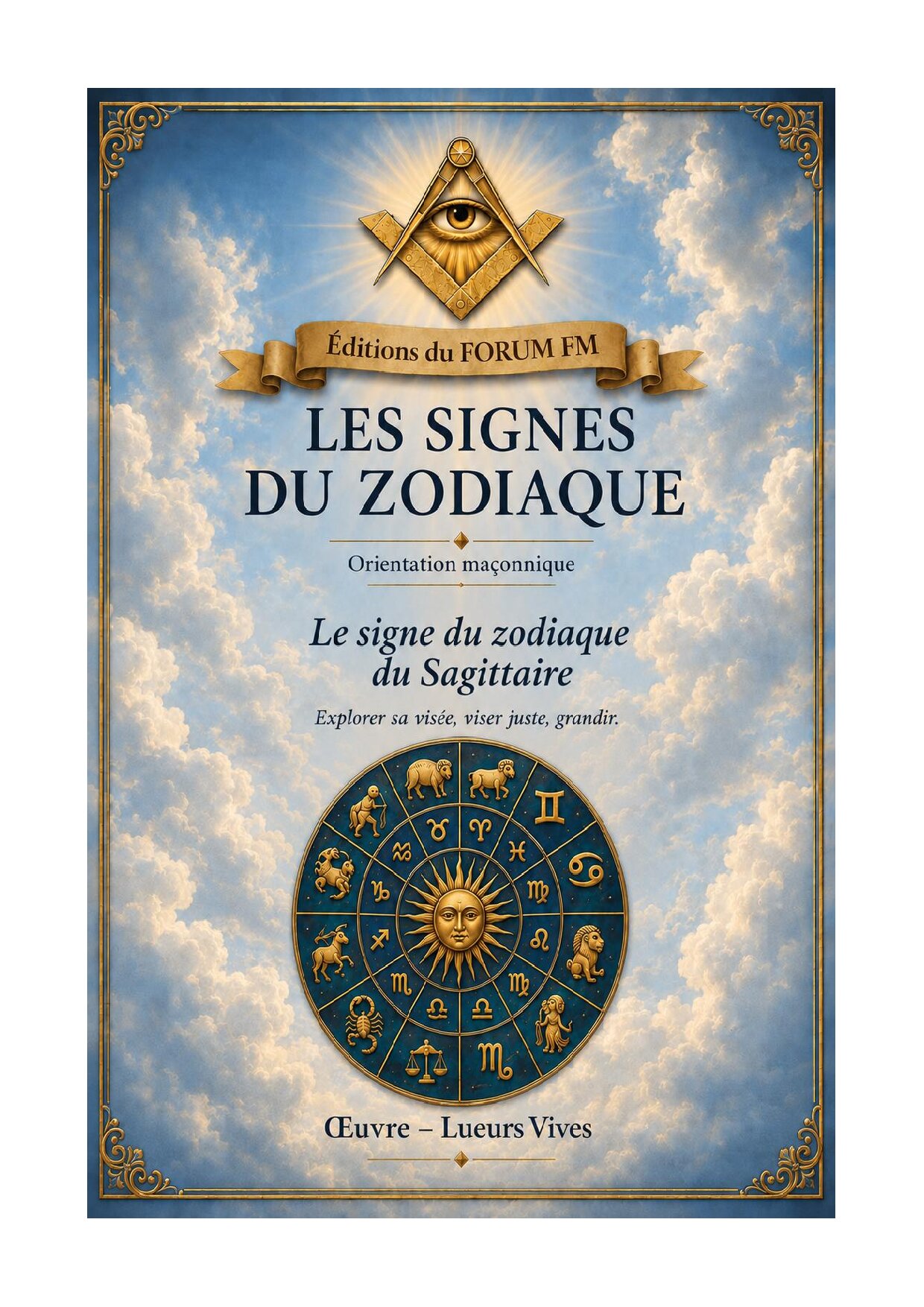 Le signe du zodiaque du Sagittaire – Lueurs Vives - LV01Z9 - Sources pour Franc-maçon