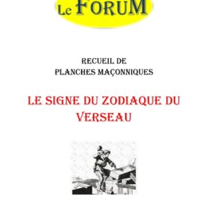 Le signe du zodiaque du Verseau – Recueil - RP01ZB - Sources pour Franc-maçon