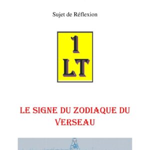 Le signe du zodiaque du Verseau – Un Le Tout - SR01ZB - Sources pour Franc-maçon