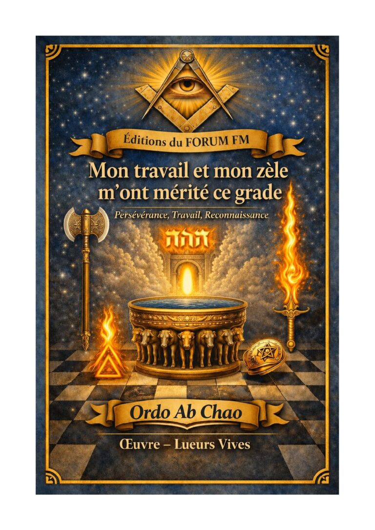 Mon travail et mon zèle m'ont mérité ce grade – Lueurs Vives - LV1439 - Sources pour Franc-maçon