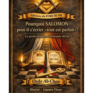 Pourquoi SALOMON peut-il s'écrier «tout est parfait» ? – Lueurs Vives - LV0506 - Sources pour Franc-maçon