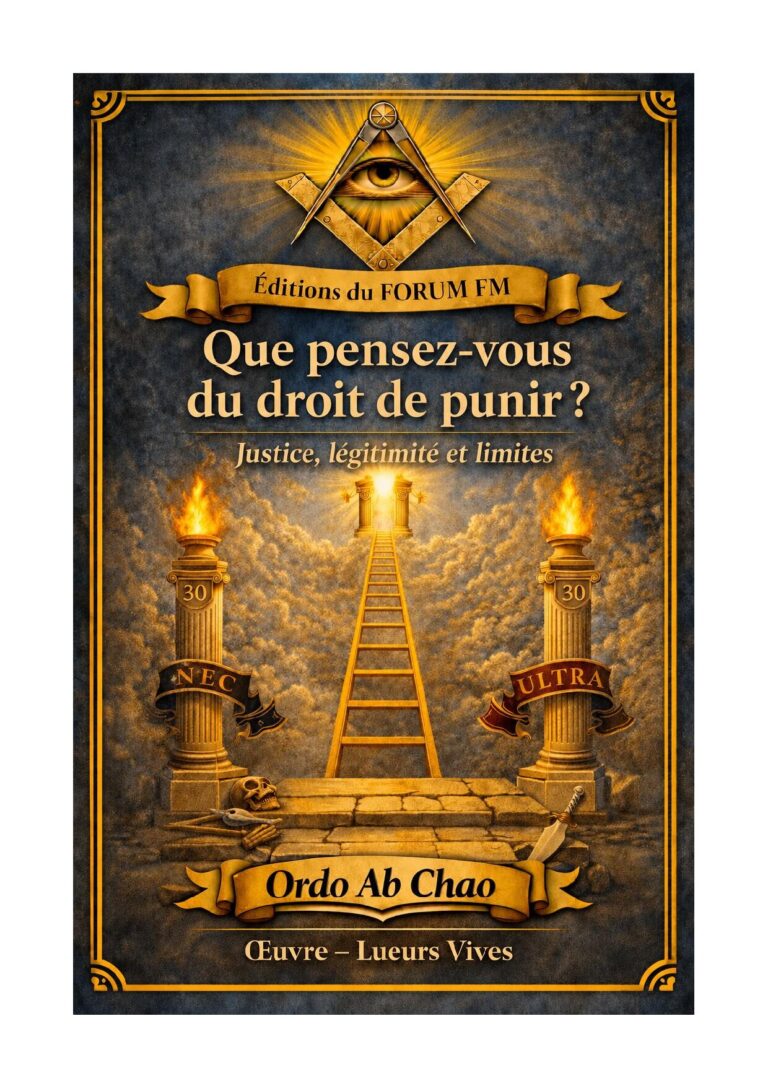 Que pensez-vous du droit de punir ? – Lueurs Vives - LV3118 - Sources pour Franc-maçon