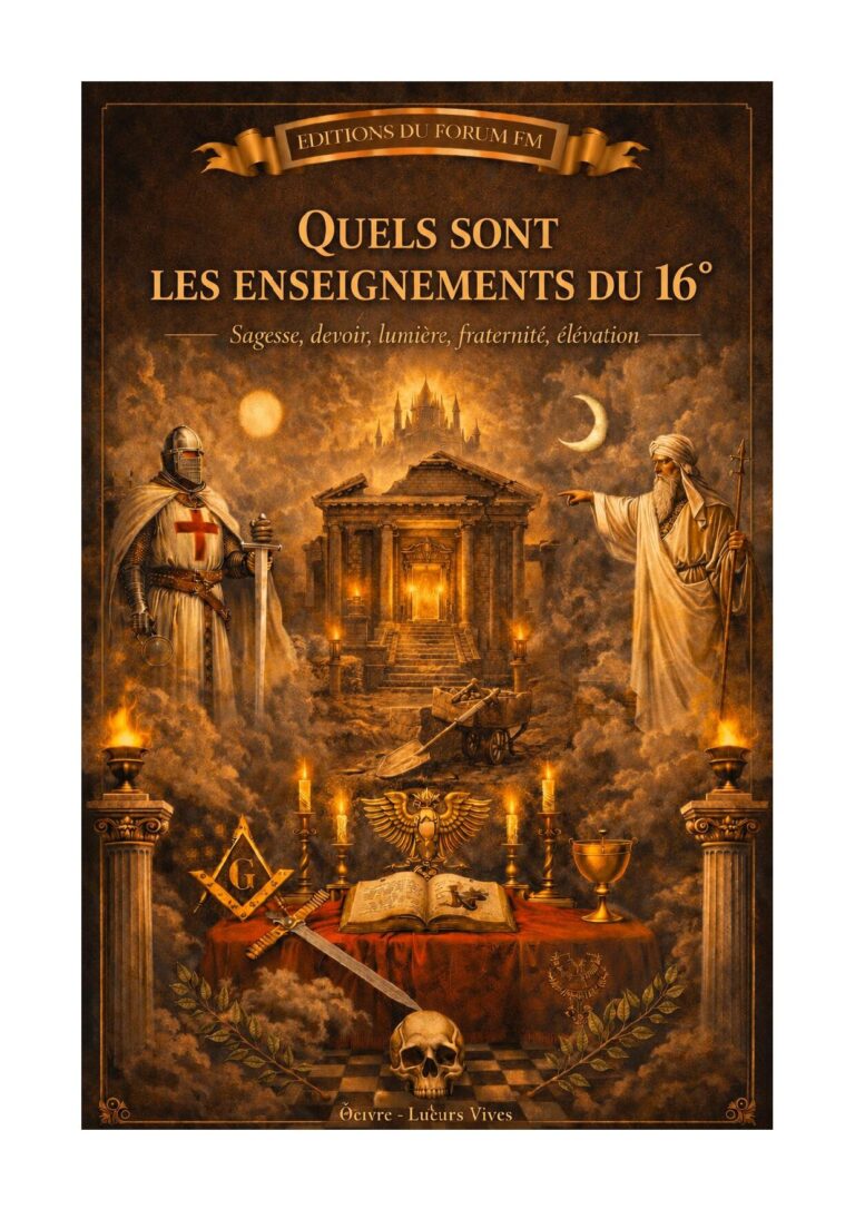 Quels sont les enseignements du 16° – Lueurs Vives - LV1605 - Sources pour Franc-maçon