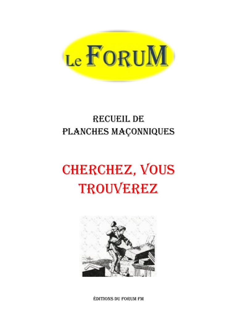 Cherchez, vous trouverez – Recueil - RP019J - Sources pour Franc-maçon