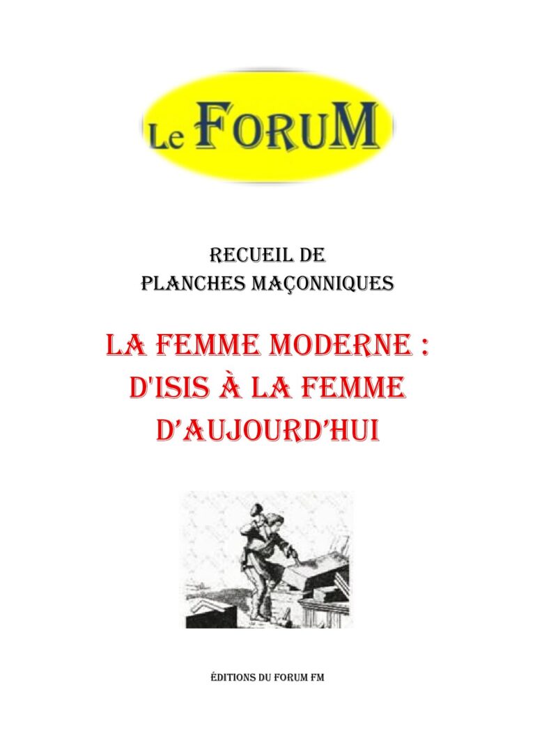 La Femme Moderne : d'ISIS à la Femme d'Aujourd'hui – Recueil - RP013X - Sources pour Franc-maçon