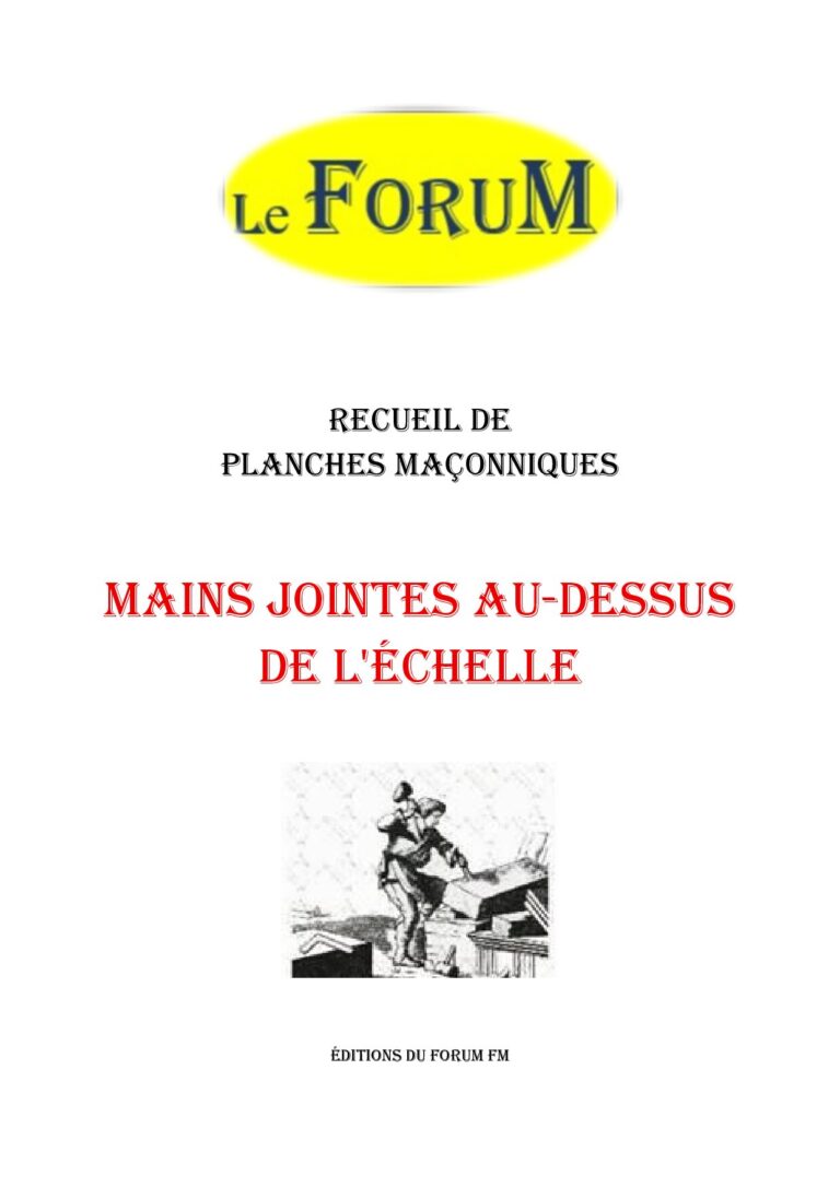 Mains jointes au-dessus de l'échelle – Recueil - RP3060 - Sources pour Franc-maçon