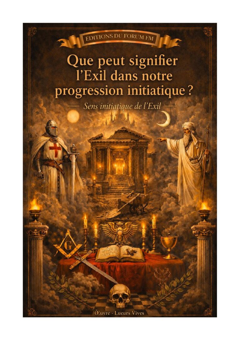 Que peut signifier l'Exil dans notre progression initiatique ? – Lueurs Vives - LV1508 - Sources pour Franc-maçon