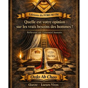 Quelle est votre opinion sur les vrais besoins des hommes ? – Lueurs Vives - LV06E3 - Sources pour Franc-maçon