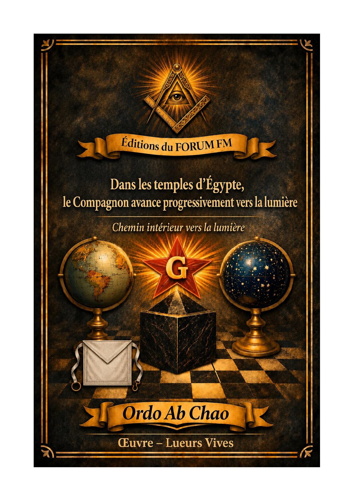 Dans les temples d'Égypte, le Compagnon avance progressivement vers la lumière – Lueurs Vives - LV0277 - Sources pour Franc-maçon