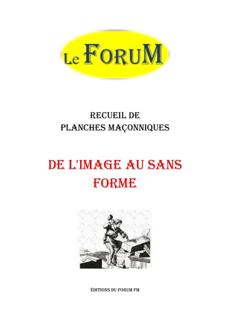 De l'image au Sans forme – Recueil - RP3063 - Sources pour Franc-maçon
