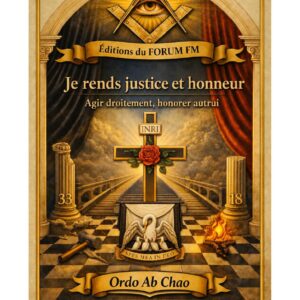 Je rends justice et honneur – Lueurs Vives - LV1889 - Sources pour Franc-maçon