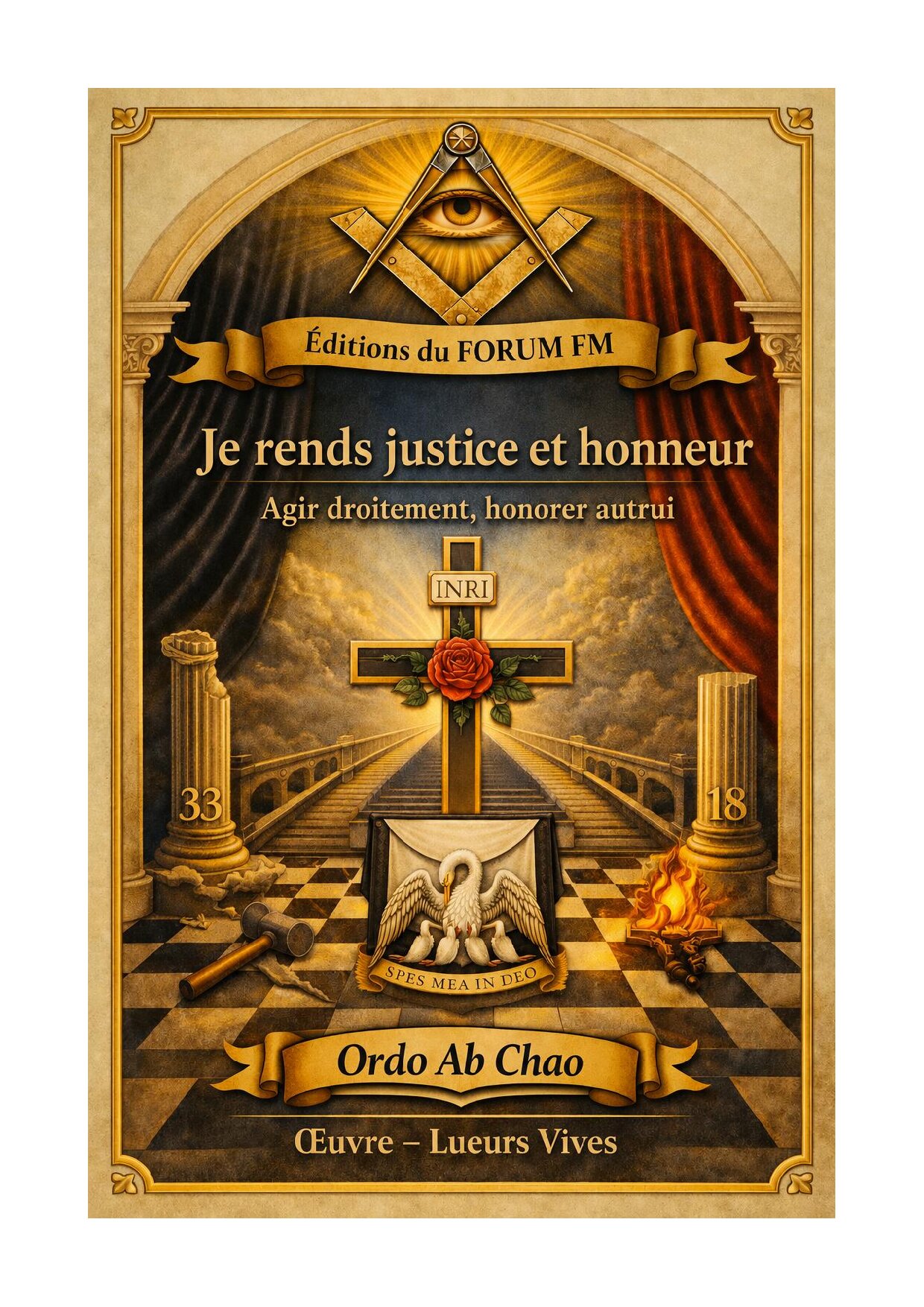 Je rends justice et honneur – Lueurs Vives - LV1889 - Sources pour Franc-maçon
