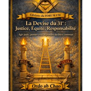 La Devise du 31° : Justice, Équité, Responsabilité – Lueurs Vives - LV3113 - Sources pour Franc-maçon