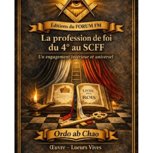 La profession de foi du 4° au SCFF – Lueurs Vives - LV0473 - Sources pour Franc-maçon