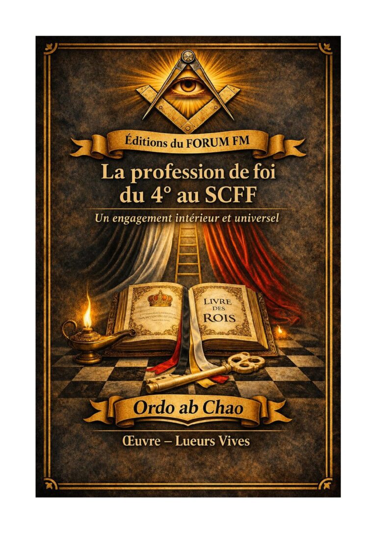 La profession de foi du 4° au SCFF – Lueurs Vives - LV0473 - Sources pour Franc-maçon