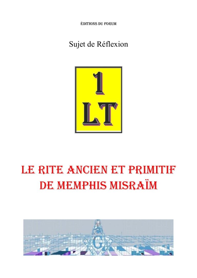 Le RAPMM – Un Le Tout - SR0116 - Sources pour Franc-maçon