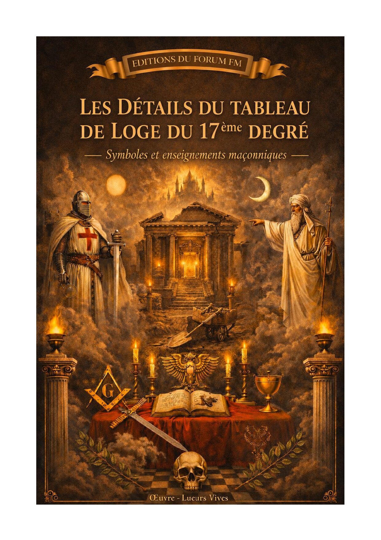 Les Détails du tableau de Loge du 17ème degré – Lueurs Vives - LV1718 - Sources pour Franc-maçon
