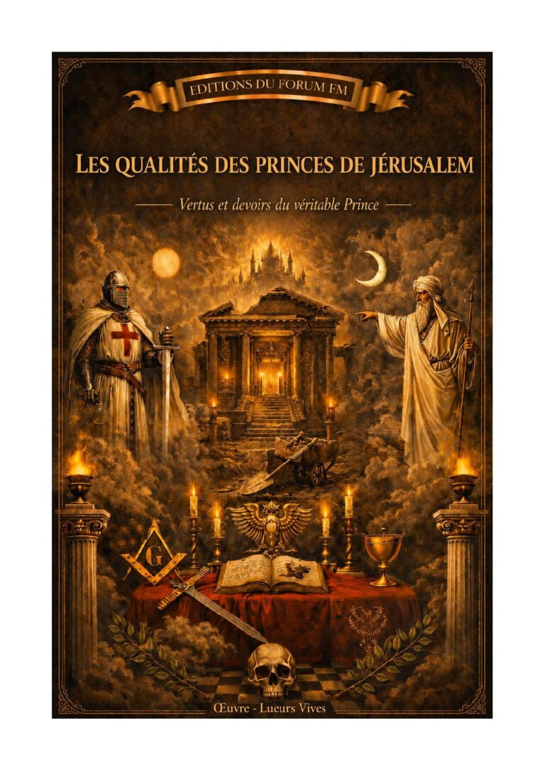 Les qualités des Princes de Jérusalem – Lueurs Vives - LV1607 - Sources pour Franc-maçon