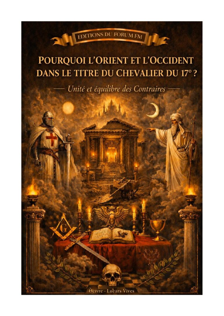 Pourquoi l'Orient et l'Occident dans le titre du Chevalier du 17° ? – Lueurs Vives - LV1711 - Sources pour Franc-maçon