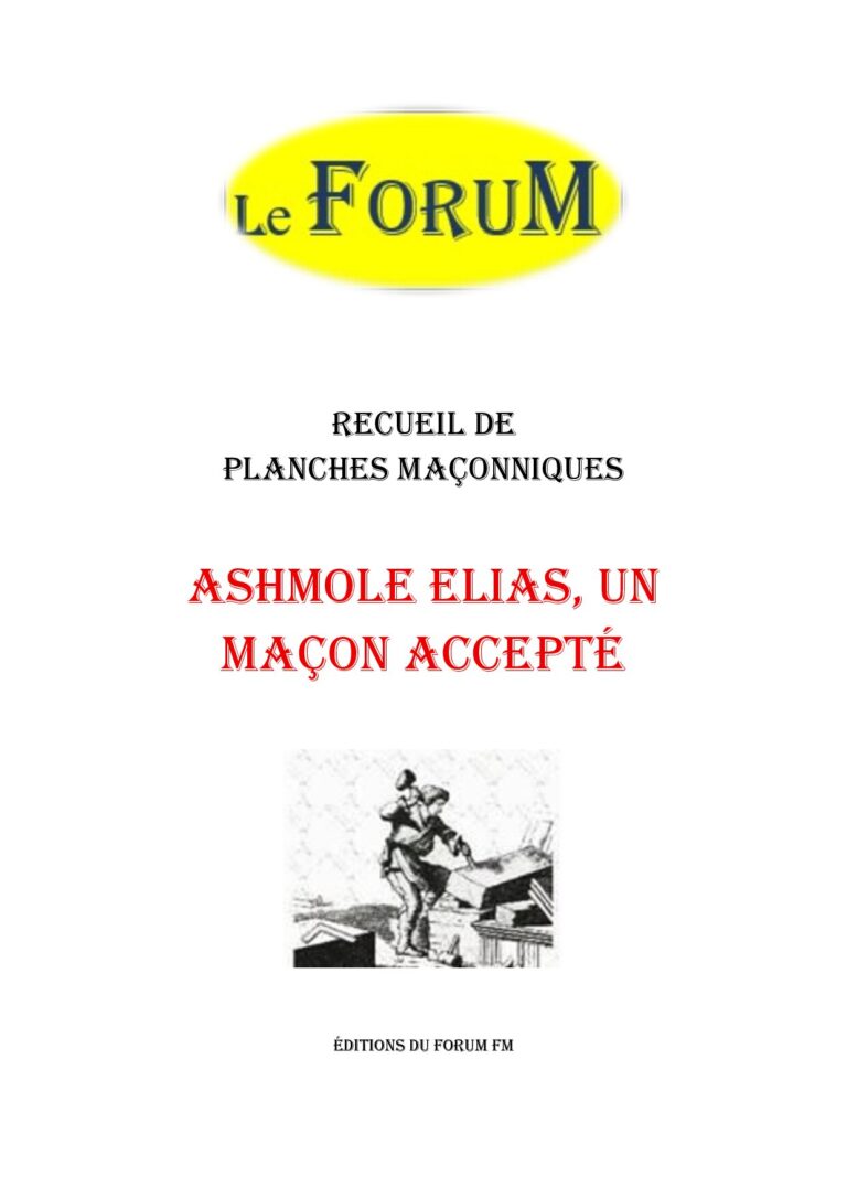 Ashmole Elias, un maçon accepté – Recueil - RP03G4 - Sources pour Franc-maçon