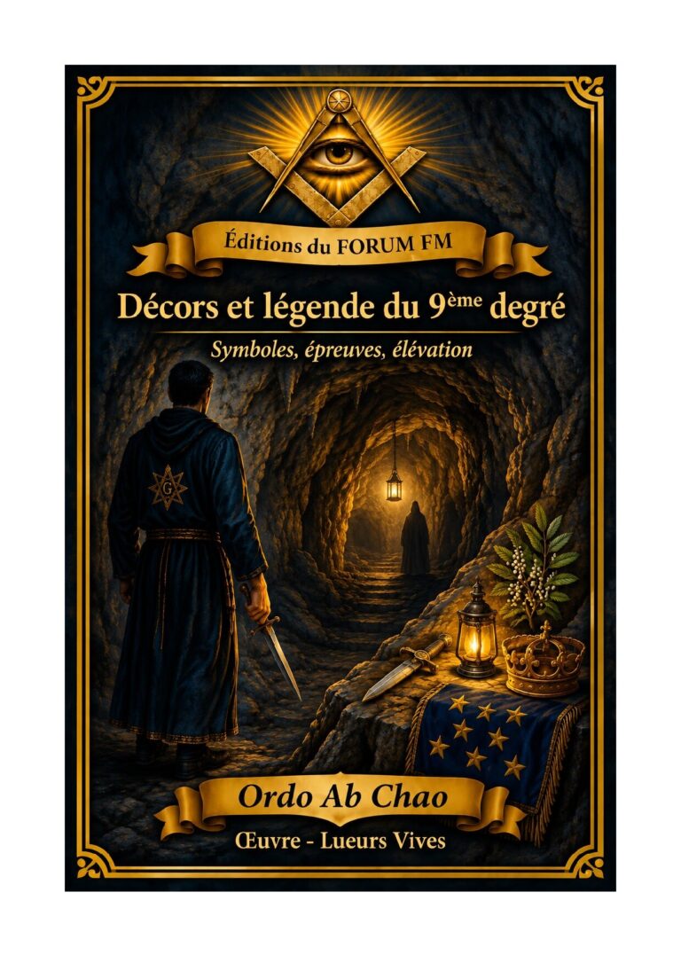 Décors et légende du 9ème degré – Lueurs Vives - LV0924 - Sources pour Franc-maçon