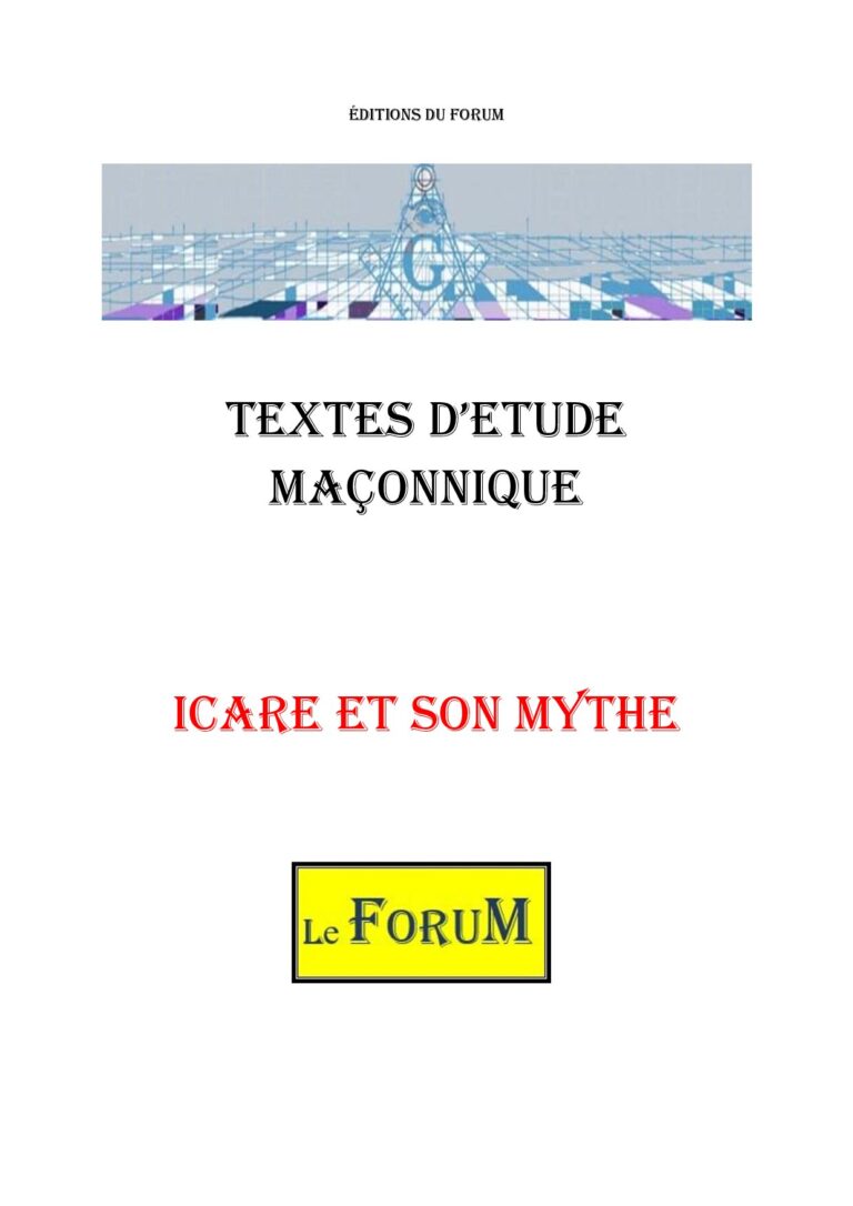 Icare et son Mythe – Corpus - CM03GL - Sources pour Franc-maçon