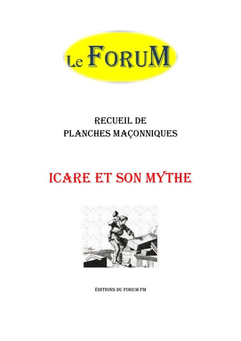 Icare et son Mythe – Recueil - RP03GL - Sources pour Franc-maçon