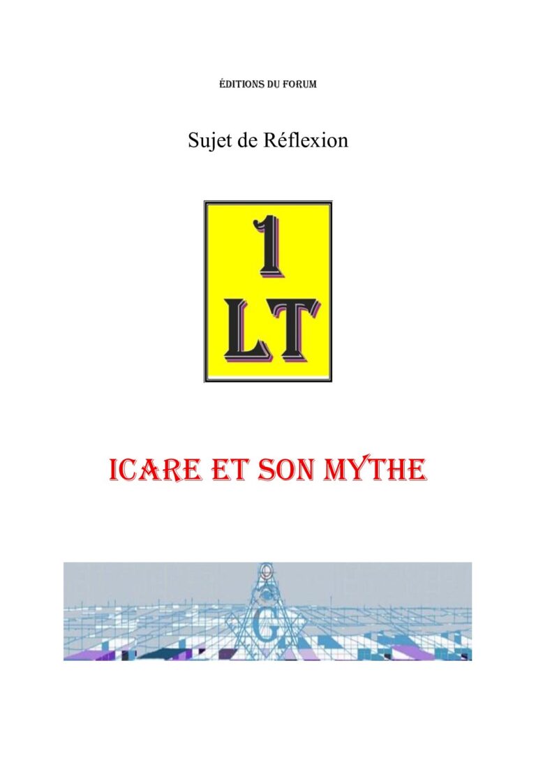 Icare et son Mythe – Un Le Tout - SR03GL - Sources pour Franc-maçon