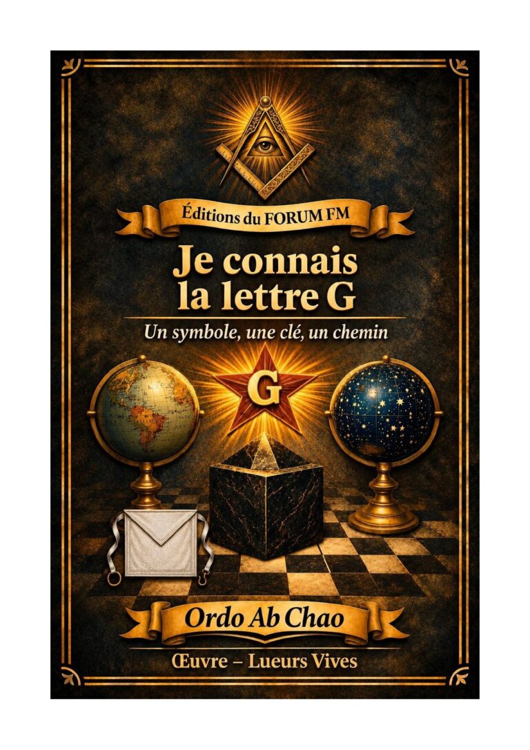 Je connais la lettre G – Lueurs Vives - LV027M - Sources pour Franc-maçon