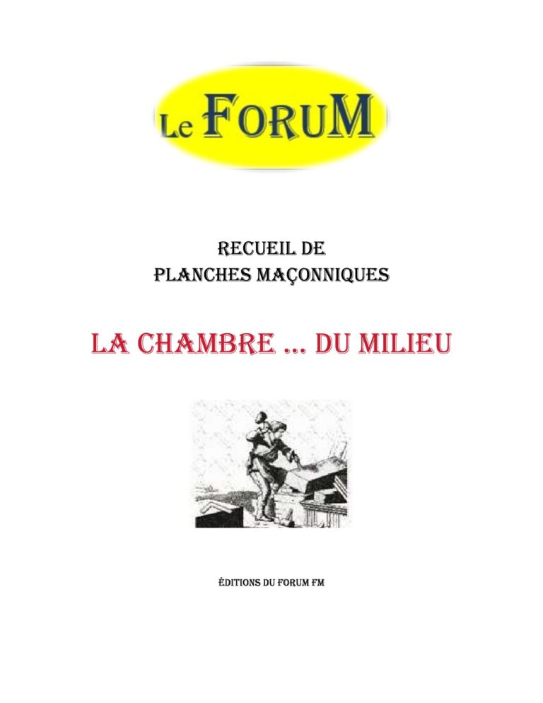 La Chambre du Milieu 2 – Recueil - RP041L - Sources pour Franc-maçon