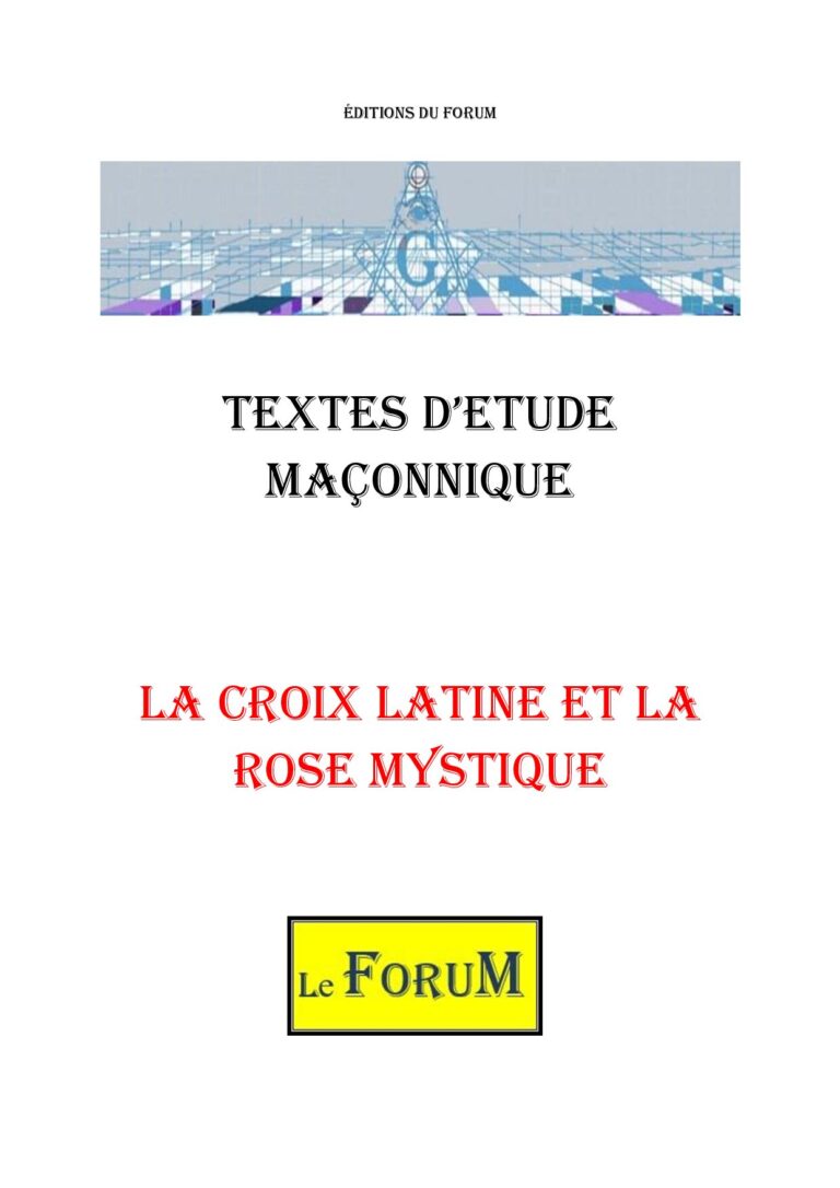 La croix latine et la rose mystique – Corpus - CM188R - Sources pour Franc-maçon