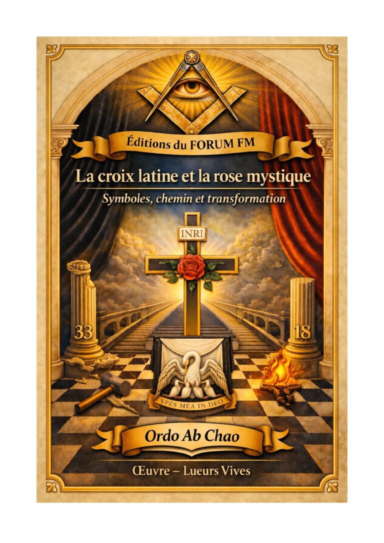 La croix latine et la rose mystique – Lueurs Vives - LV188R - Sources pour Franc-maçon
