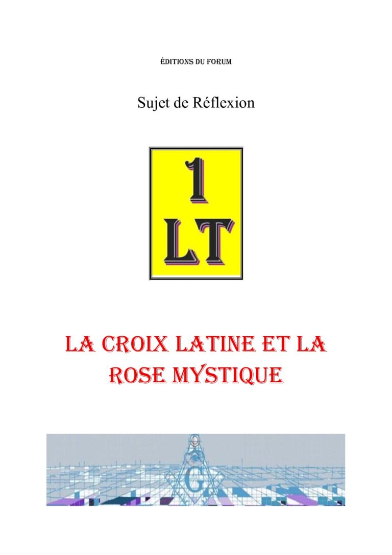 La croix latine et la rose mystique – Un Le Tout - SR188R - Sources pour Franc-maçon