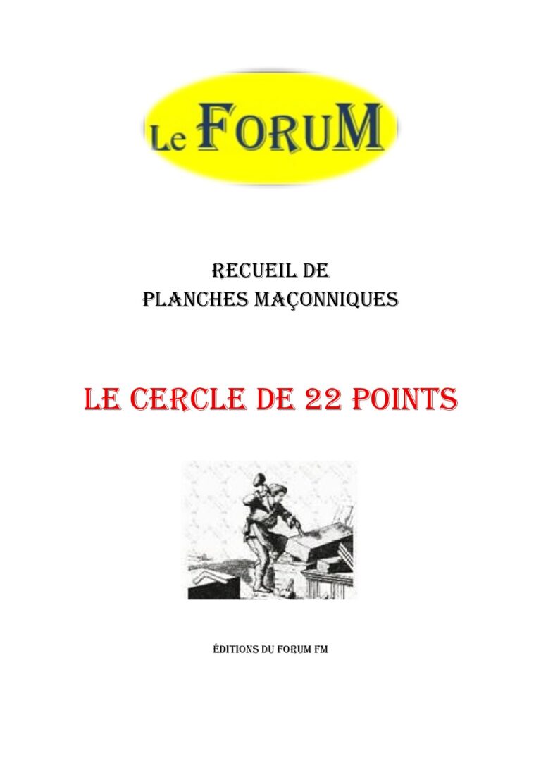 Le cercle de 22 points – Recueil - RP145G - Sources pour Franc-maçon