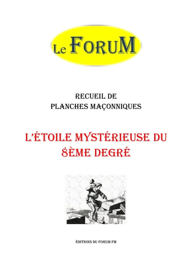 L'étoile mystérieuse du 8ème degré – Recueil - RP0806 - Sources pour Franc-maçon