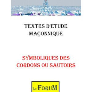 Symboliques des Cordons ou Sautoirs – Corpus - CM019V - Sources pour Franc-maçon