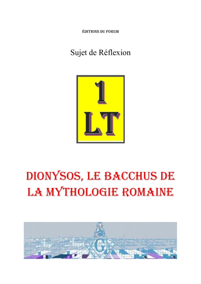 Dionysos, le Bacchus de la mythologie romaine – Un Le Tout - SR03GO - Sources pour Franc-maçon