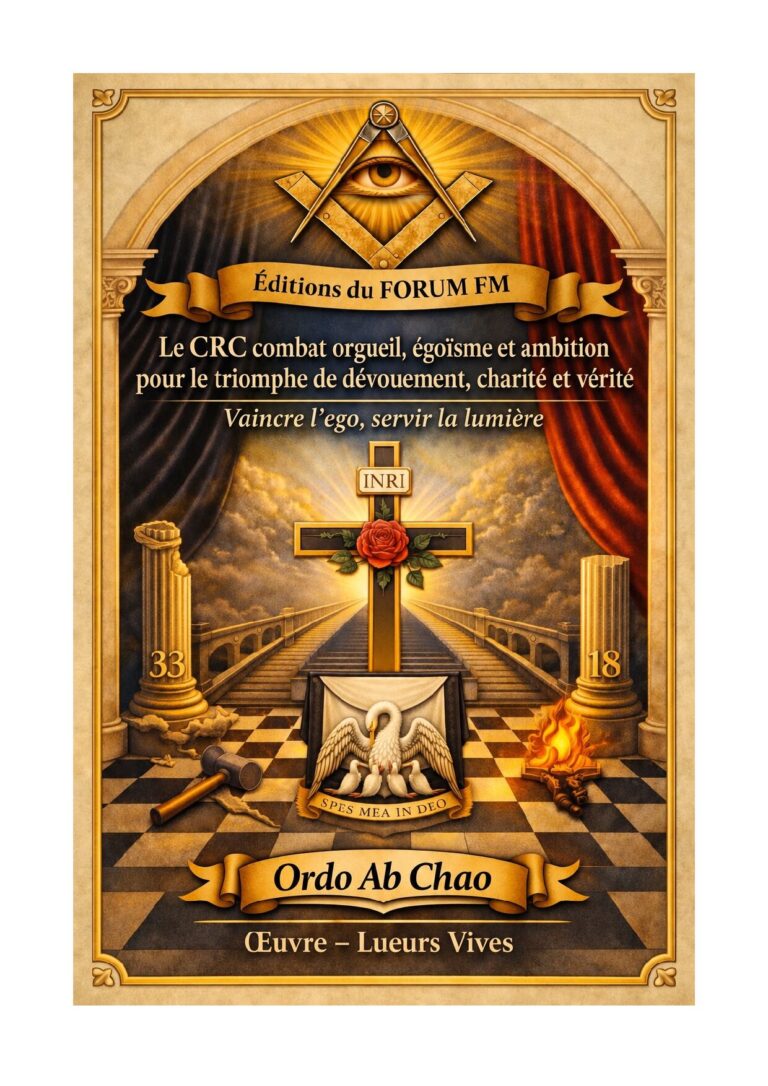 Le CRC combat orgueil, égoïsme et ambition pour le triomphe de dévouement, charité et vérité – Lueurs Vives - LV188T - Sources pour Franc-maçon
