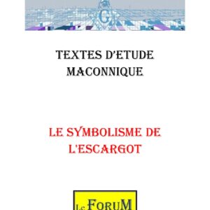 Le Symbolisme de l'Escargot : Patience et réflexion - CM0175 - Sources pour Franc-maçon