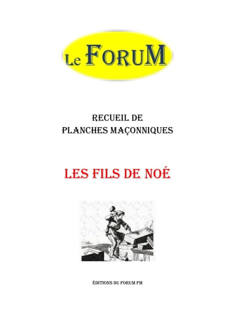 Les fils de Noé – Recueil - RP306A - Sources pour Franc-maçon